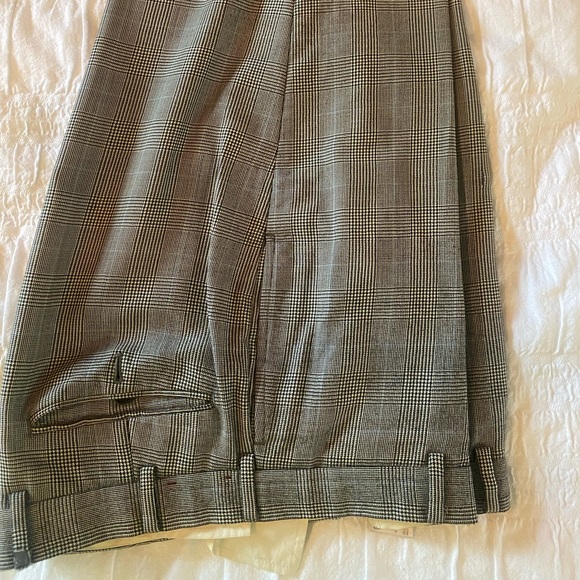 Grey plaid with light blue detailing in plaid brooks brothers suit. - Picture 2 of 2